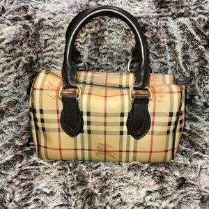 Authentic Burberry 'Haymarket Check' Satchel
